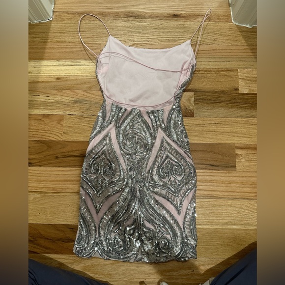 Windsor Formal/Dance Dress Pink and Silver - Picture 2 of 4